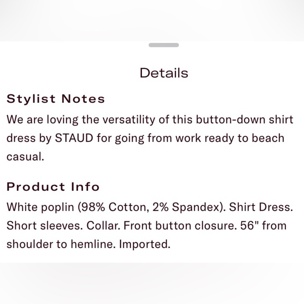 STAUD White Joan Dress - Picture 6 of 6